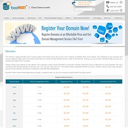 Register best and top website domains at Affordable costs