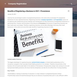 Benefits of Registering a Business in 2021