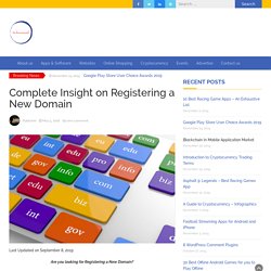 Complete Insight on Registering a New Domain - TechnoMusk