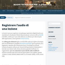 Nuove tecnologie per la didattica