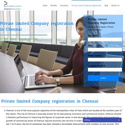 Private Limited Company Registration in Chennai- Online Application