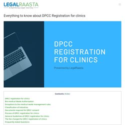 DPCC registration for clinics