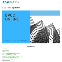 DPCC online registration