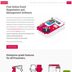 Free Online Event Registration and Management Software