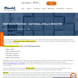 NSR Registration - Point of Service (POS) for National Skills Registry