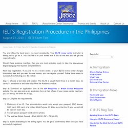 IELTS Registration Procedure in the Philippines