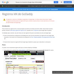 Configuring Your MX Records: GoDaddy.com - Google Apps Help