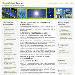 Réglementation et normes photovoltaïques