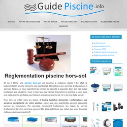 Réglementation piscine hors-sol 2020 - Guide-piscine.info