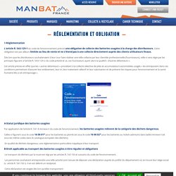 Réglementation et Obligation - Manbat France - Spécialiste batterie en France