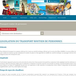 Réglementation Transport routier de personnes - Voyage scolaire - CLC