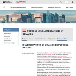 Réglementations et douanes en Pologne