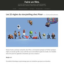 Les 22 règles du storytelling chez Pixar