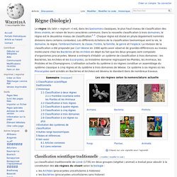 Règne (biologie)