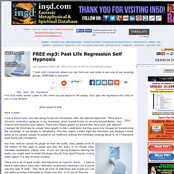 FREE mp3: Past Life Regression Self Hypnosis