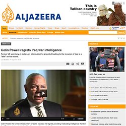Colin Powell regrets Iraq war intelligence - Americas