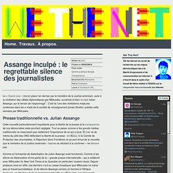 Assange inculpé : le regrettable silence des journalistes