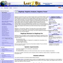 RegSnap - Registry Tracer