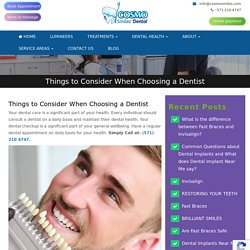 Regular Dental Appointment on Daily Basis for Your Health - Cosmo Smiles Dental