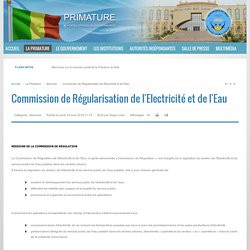 Commission de Régularisation de l'Electricité et de l'Eau - Mali