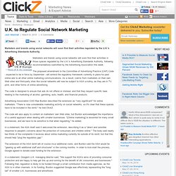 U.K. to Regulate Social Network Marketing - ClickZ
