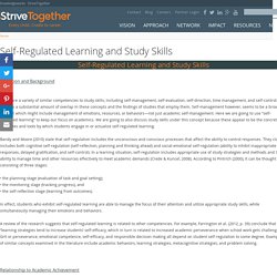 Self-Regulated Learning and Study Skills