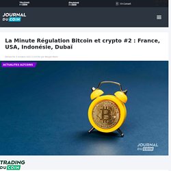 La Minute Régulation Bitcoin et crypto #2 : France, USA, Indonésie, Dubaï
