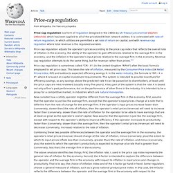Price-cap regulation
