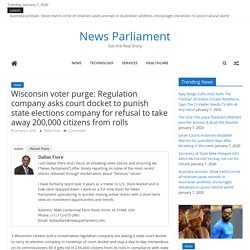 Wisconsin voter purge: Regulation company asks court docket to punish state elections company for refusal to take away 200,000 citizens from rolls – News Parliament