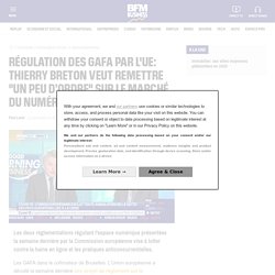 Régulation des GAFA par l'UE (décembre 2020)