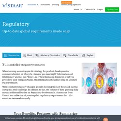 Regulatory Intelligence Software for Drugs & Devices