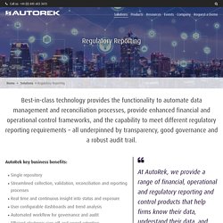 Regulatory Reporting - AutoRek