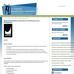 National Rehabilitation Association of Job Placement and Development