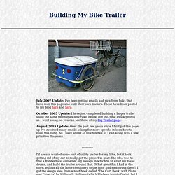 Mark Rehder - Bicycle Utility Trailer