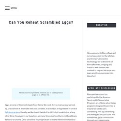 Can You Reheat Scrambled Eggs?