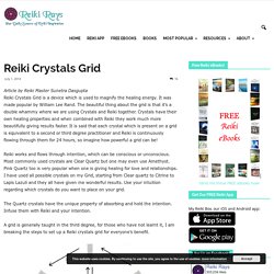 Reiki Crystals Grid - Reiki Rays