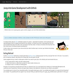 Lee Reilly · Jump into Game Development with GitHub