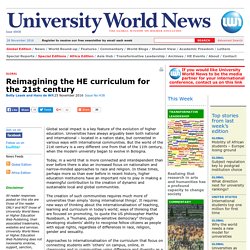 Reimagining the HE curriculum for the 21st century