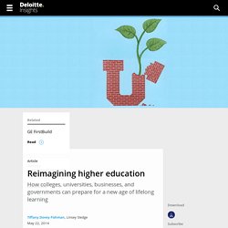 Reimagining higher education