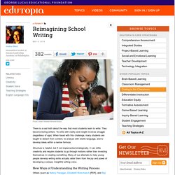 Reimagining School Writing