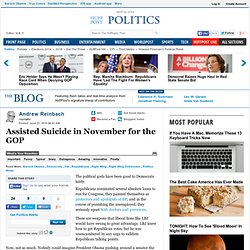 Andrew Reinbach: Assisted Suicide in November for the GOP