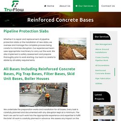 Reinforced Concrete Bases - Tru-Flow