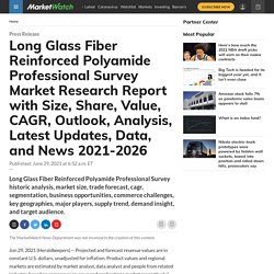 Long Glass Fiber Reinforced Polyamide Professional Survey Market Research Report with Size, Share, Value, CAGR, Outlook, Analysis, Latest Updates, Data, and News 2021-2026