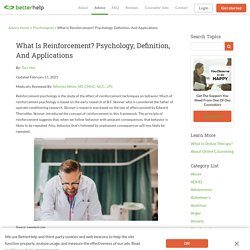 Article 2: "What Is Reinforcement? Psychology, Definition, And Applications"