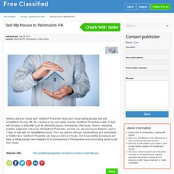 Sell my house in Reinholds PA – Free Classifieds Site in USA India UAE Instant Approve Ads MedsDena.com