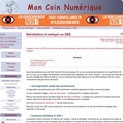 Réinitialiser et nettoyer un SSD - Mon coin numérique