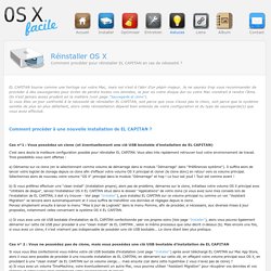 Réinstaller OS X