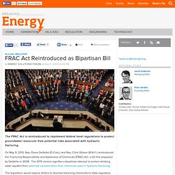 FRAC Act Reintroduced as Bipartisan Bill