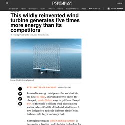 This wildly reinvented wind turbine generates five times more energy t