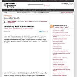 Reinventing Your Business Model - HBR.org